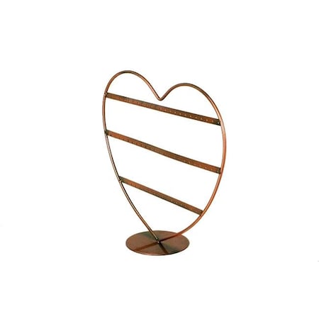 Thinkandplay 12 x 12 in. Antique Style Heart Shape Earring Display TH1104988